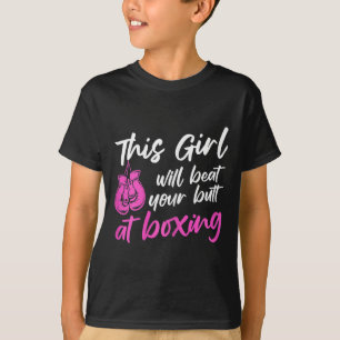 T-shirt Kickboxing Féminin Cette Fille Va Vous Botter Les