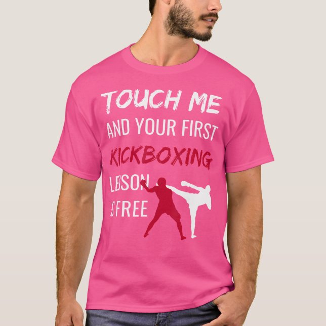 T-shirt Kickboxing Kick Boxing Sensei drôle (Devant)