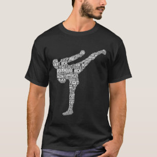 T-shirt Kickboxing Kickboxer Taekwondo Karaté Enfants Garç
