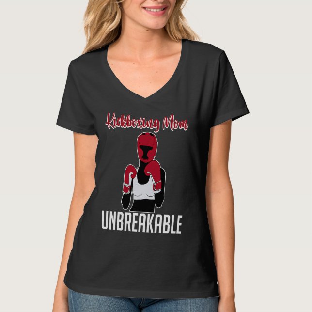 T-shirt Kickboxing Mother Unbreakable Hobby Kickboxing (Devant)