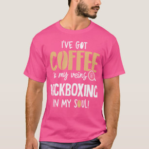 T-shirt Kickboxing Pour Les Amateurs De Café Dans Mon Soul