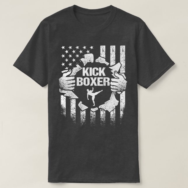 T-shirt Kickboxing Taught Kick Boxing Exercice imprimer (Design devant)
