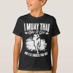 T-shirt Kickboxing Thaïlande Mma Boxe Thaïlandaise Fille d