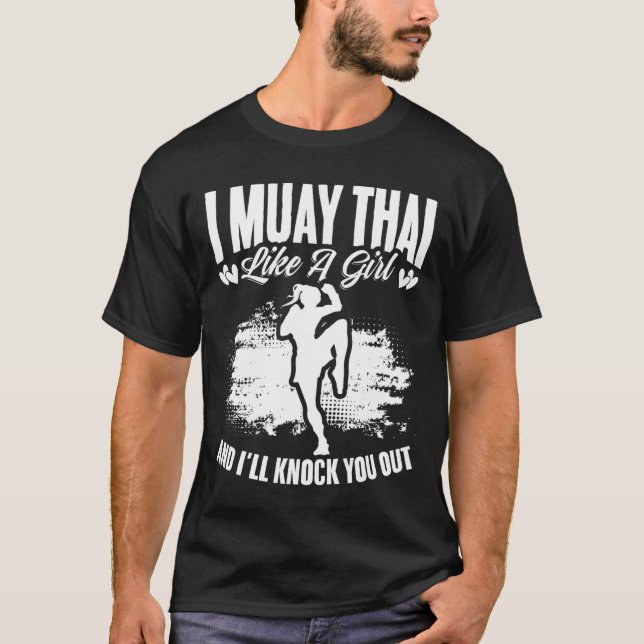 T-shirt Kickboxing Thaïlande Mma Boxe Thaïlandaise Muay Th (Devant)