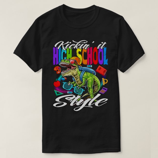 T-shirt Kickin' It Lycée Style Retour À L'École Monste (Design devant)