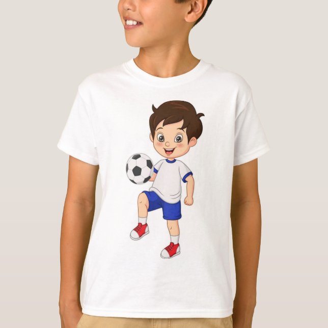 T-shirt : Kickin' It Old School : Retro Football Lover's T (Devant)