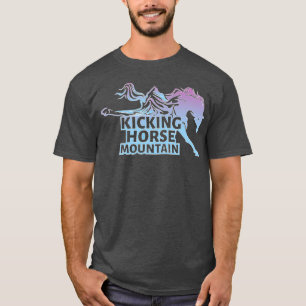 T-shirt Kicking Horse Station de ski et la montagne