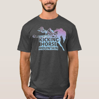 T-shirt Kicking Horse Station de ski et la montagne
