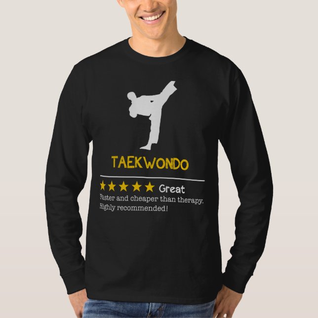 T-shirt Kickstart Laughter : Taekwondo - Moins cher, Plus  (Devant)