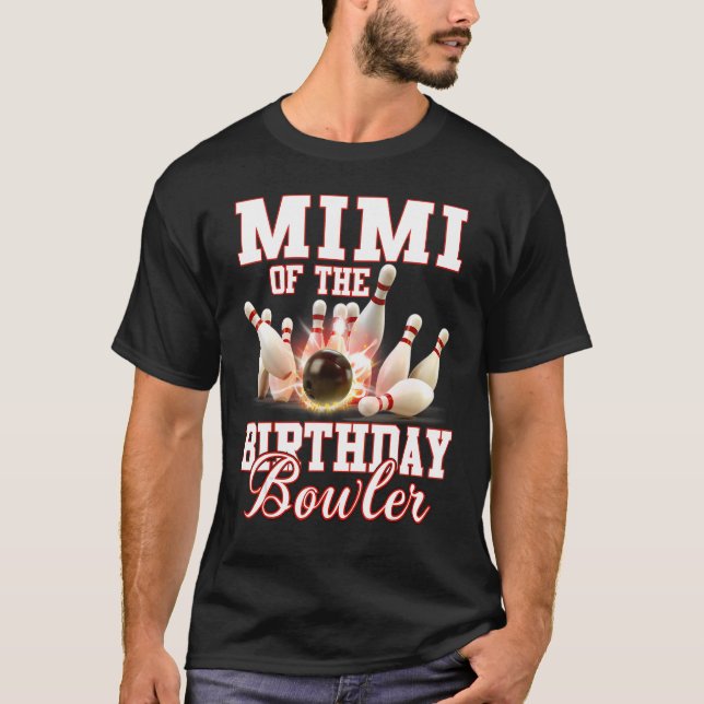 T-shirt Kid Bowling Party Mimi Du Bowler D'Anniversaire (Devant)