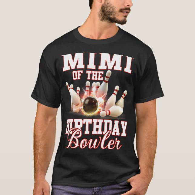 T-shirt Kid Bowling Party Mimi Du Bowler D'Anniversaire (Devant)