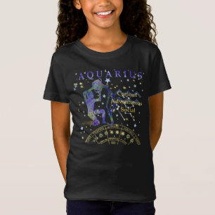 T-shirt Kid Retro Aquarius Zodiac Traits