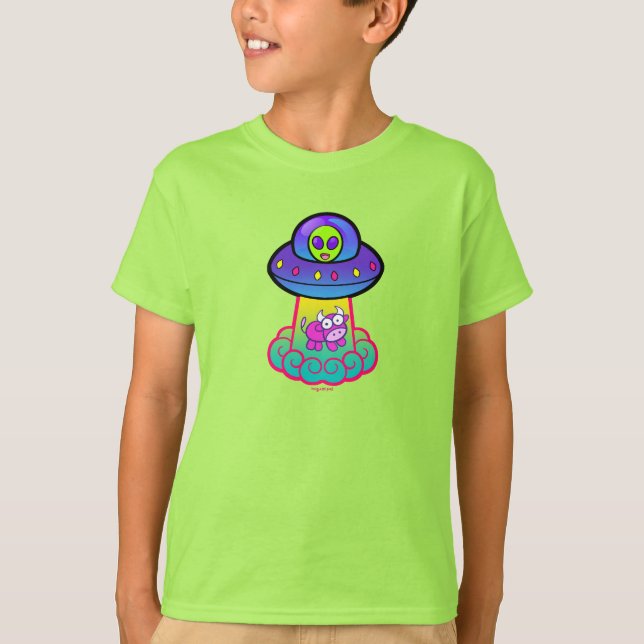 T-shirt Kidcore UFO Cute Kawaii (Devant)