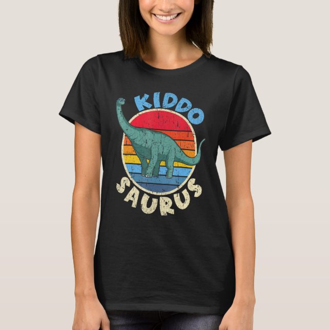 T-shirt Kiddo Saurus I Brachiosaurus Diplodocus I Famille  (Devant)
