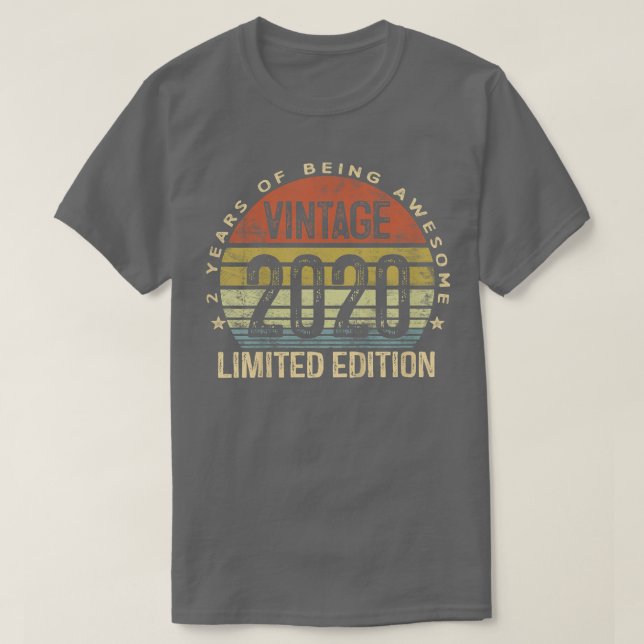 T-shirt Kids 2 Year Old Toxits 2020 Limited Edition (Design devant)