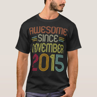 T-shirt Kids 6th Birthday Venin Awesome Since Novembre 201
