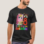 T-shirt Kids 8 Years Old  8th Birthday Girl Princess Unico<br><div class="desc">Kids 8 Years Old  8th Birthday Girl Princess Unicorn  3.</div>