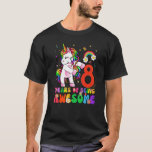 T-shirt Kids 8 Years Old  8th Birthday Girl Princess Unico<br><div class="desc">Kids 8 Years Old  8th Birthday Girl Princess Unicorn  1.</div>
