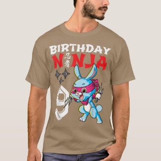 T-shirt Kids 9 Years Old Kawaii rabbit Japanese 9th Birthd
