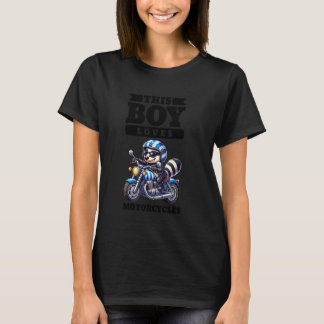 T-shirt Kids Biker Motorcycle équitation Miel Badger Boys