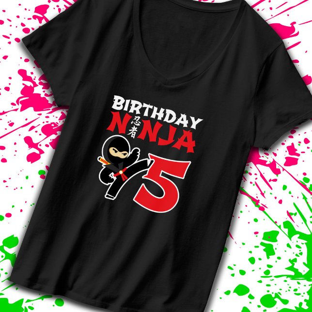 T-shirt Kids Birthday Ninja (Créateur téléchargé)