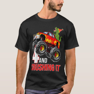 T-shirt Kids Boys 4e Birthday Monster Pick Birthday 4