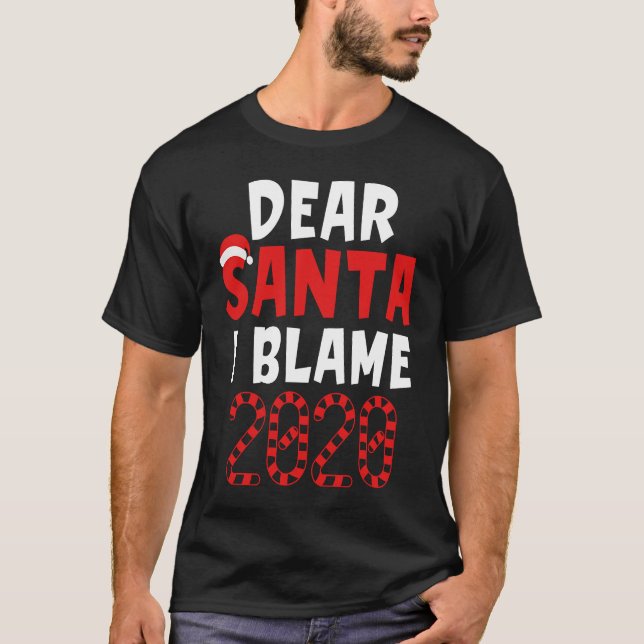 T-shirt Kids Christmas  2020  Dear Santa I Can Explain (Devant)