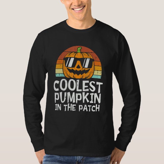 T-shirt Kids Coolest Pumpkin In The Patch Halloween Boys G (Devant)