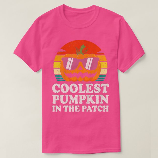 T-shirt Kids Coolest Pumpkin In The Patch Toddler Boys Hal (Design devant)