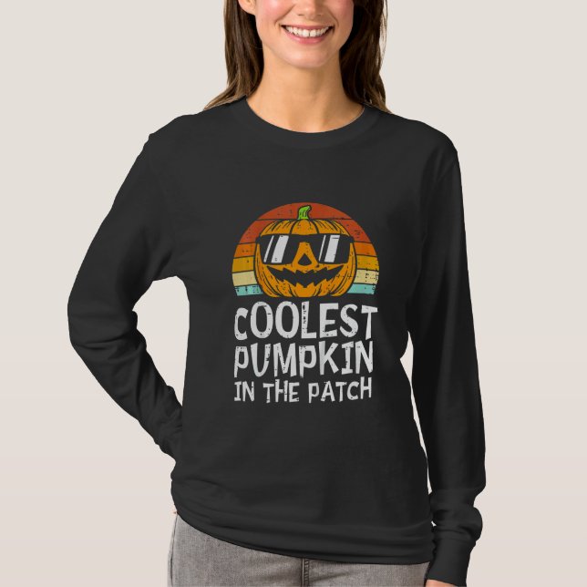 T-shirt Kids Coolest Pumpkin In The Patch Toddler Boys Hal (Devant)