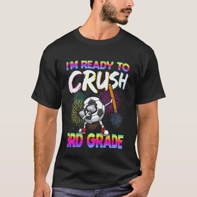 T-shirt Kids Crush 3rd Grade Elementary School Soccer Play (Devant)