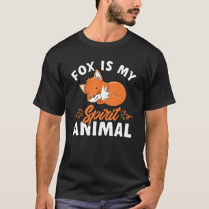 T-shirt Kids Cute Animal Fox Is My Spirit Animal Foxes