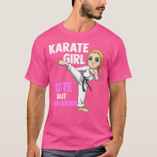 T-shirt Kids Cute Blonde Karate Girl