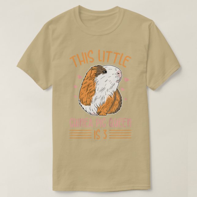 T-shirt Kids Cute Guinea Pig Design pour un chien de 3 ans (Design devant)