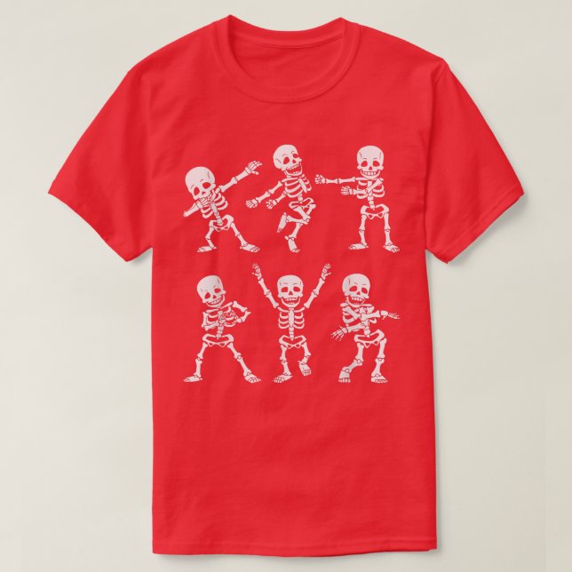 T-shirt Kids Dance of Death Macabre Skeleton  (Design devant)