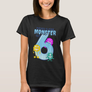 T-shirt Kids Dieses kleine Monster ist 6 Ich bin Six Kind