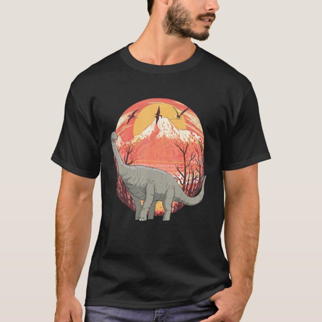 T-shirt Kids Dino Dinosaur Brachiosaurus (Devant)
