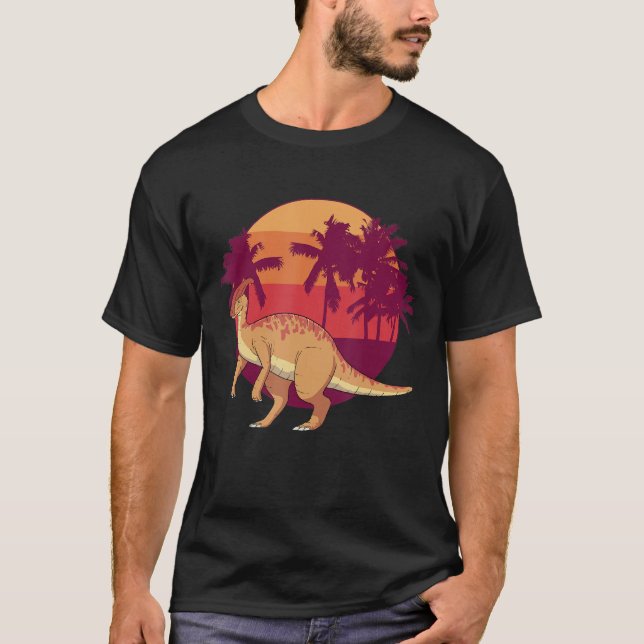 T-shirt Kids Dino Dinosaur Parasaurolophus (Devant)