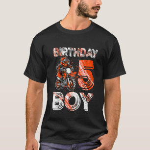 T-shirt Kids Dirt Bike 5Anniversaire Moto Dirtbike