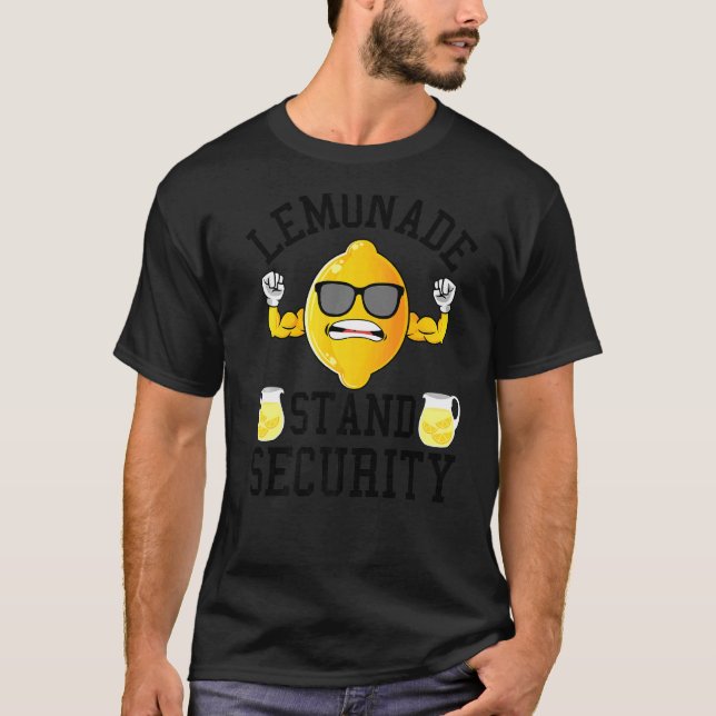 T-shirt Kids First Business Lemonade Stand Security (Devant)