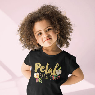 T-Shirt Kids Flower Girl Bridesmaid Petal Patrol