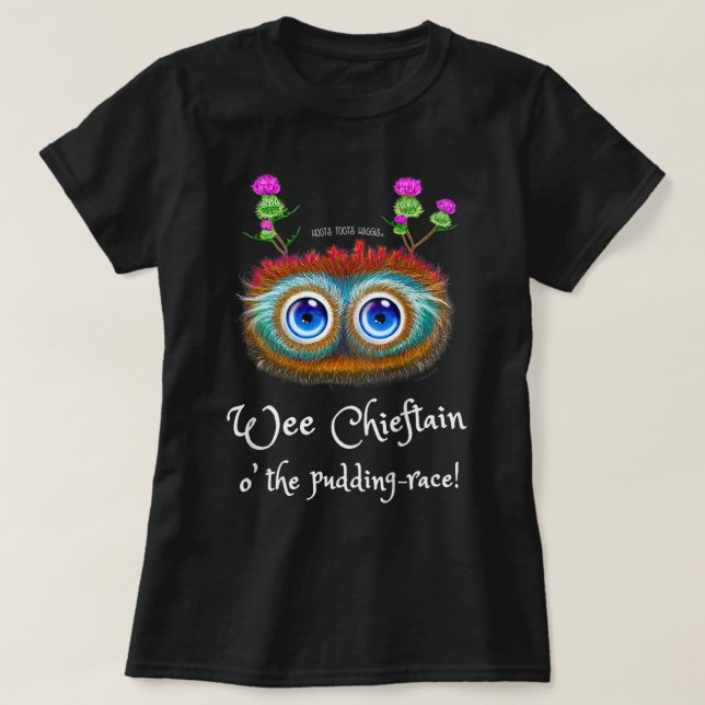 T-shirt Kids Funny Scottish Haggis, Robert Burns Night Chi (Design devant)