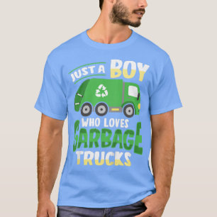 T-shirt Kids Garbage Truck Boy Design For A Kid 1496