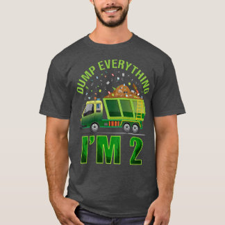 T-shirt Kids Garbage Truck Dump Everything I'm 2 Garbage T