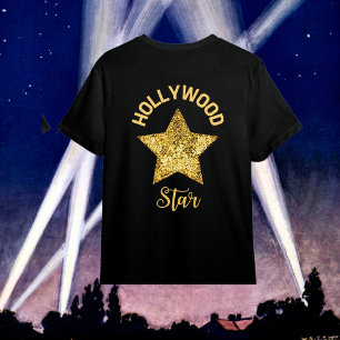 T-Shirt Kids Gold Hollywood Star