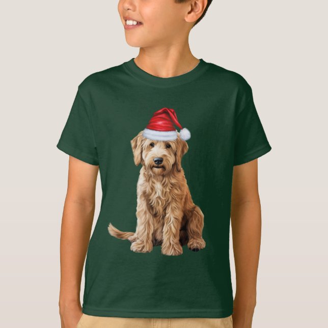 T-shirt Kids Goldendoodle Dog Lover Funny Christmas (Devant)