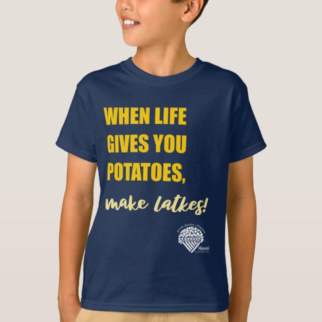 T-shirt Kids' Hanukkah Shirt - "Make latkes" (Devant)