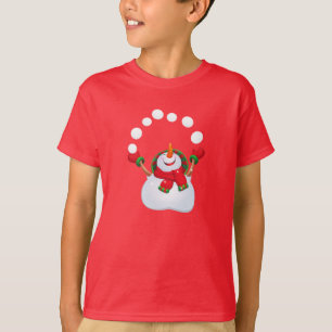 T-shirt Kids Holiday Tee Snowman