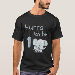 T-shirt Kids Hurra I'm 1 Elephant 1st Birthday Idea