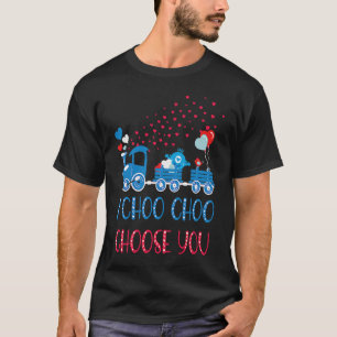 T-shirt Kids I Choo Choisissez Vous Valentines Day Train B